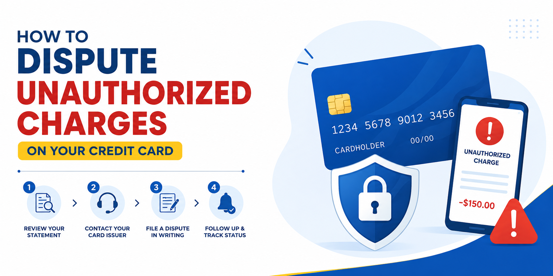 How to Dispute Unauthorized Charges on Your Credit Card