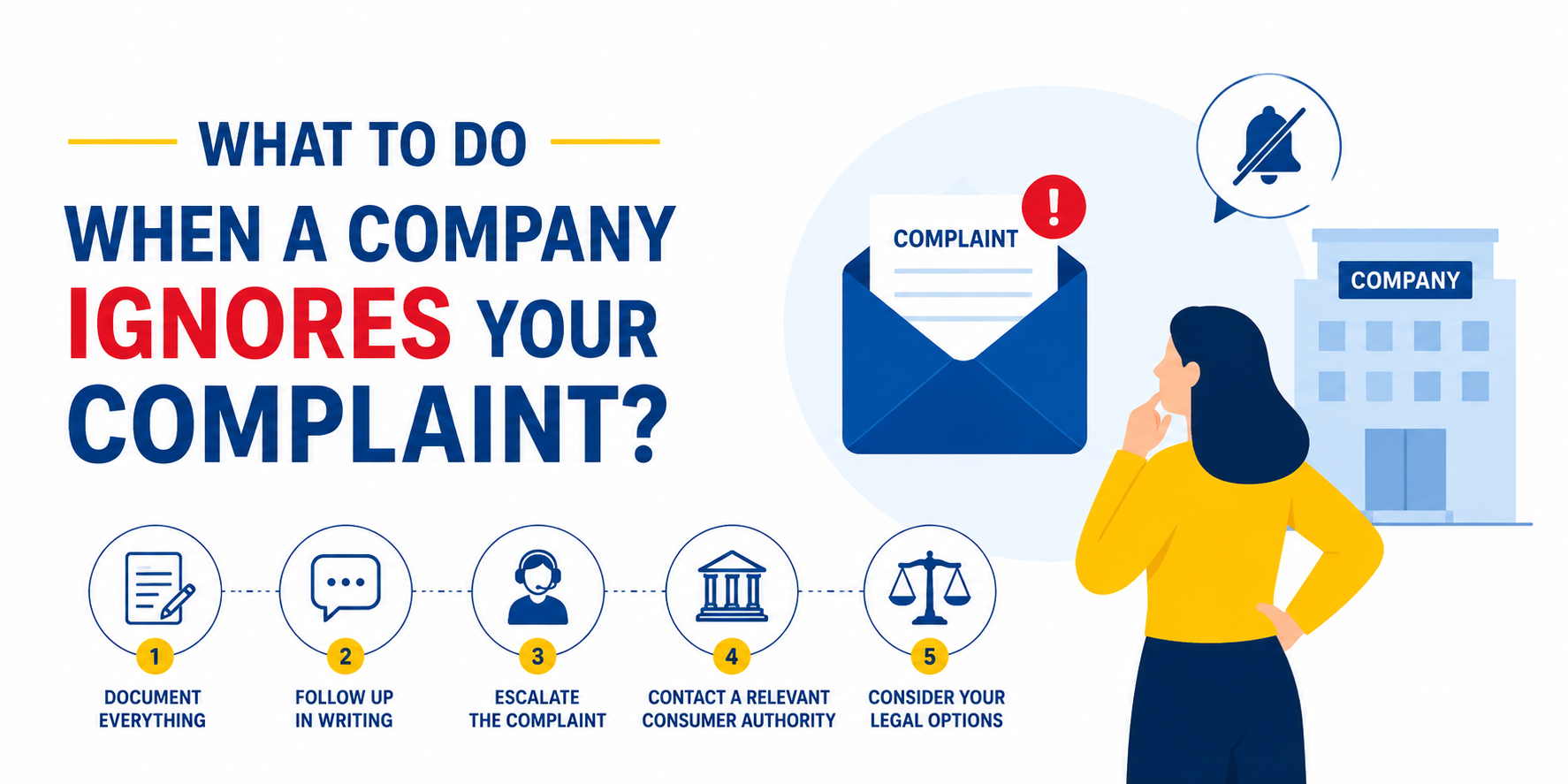 What to Do When a Company Ignores Your Complaint?